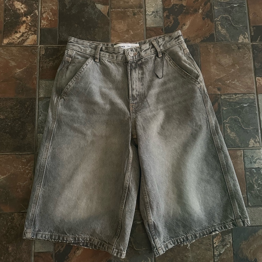 Grey Denim Jorts